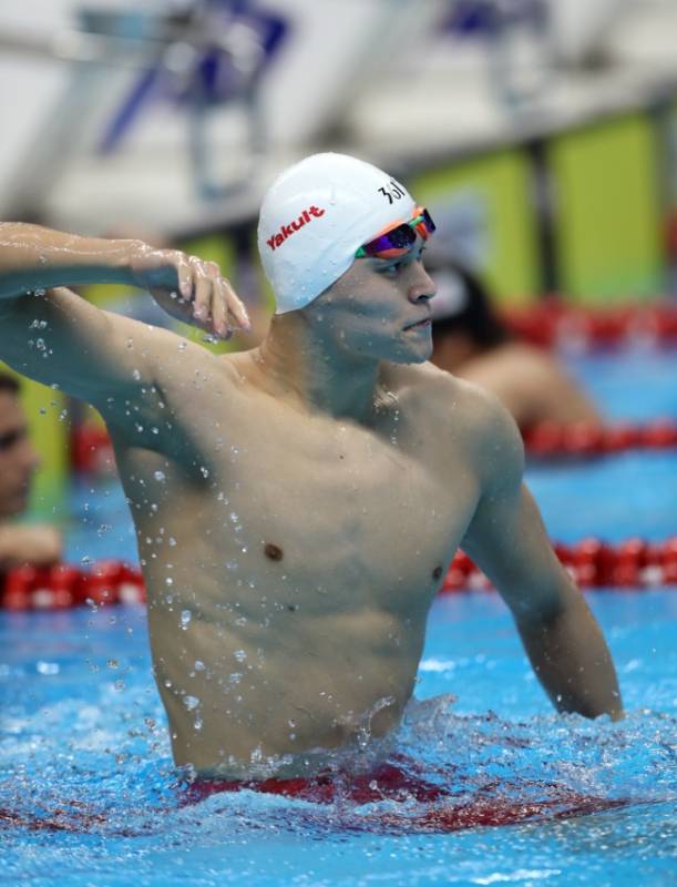 孙杨在北京的比赛中夺冠 孙杨在北京的比赛中夺冠